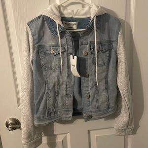 NWT jean jacket/sweatshirt combo